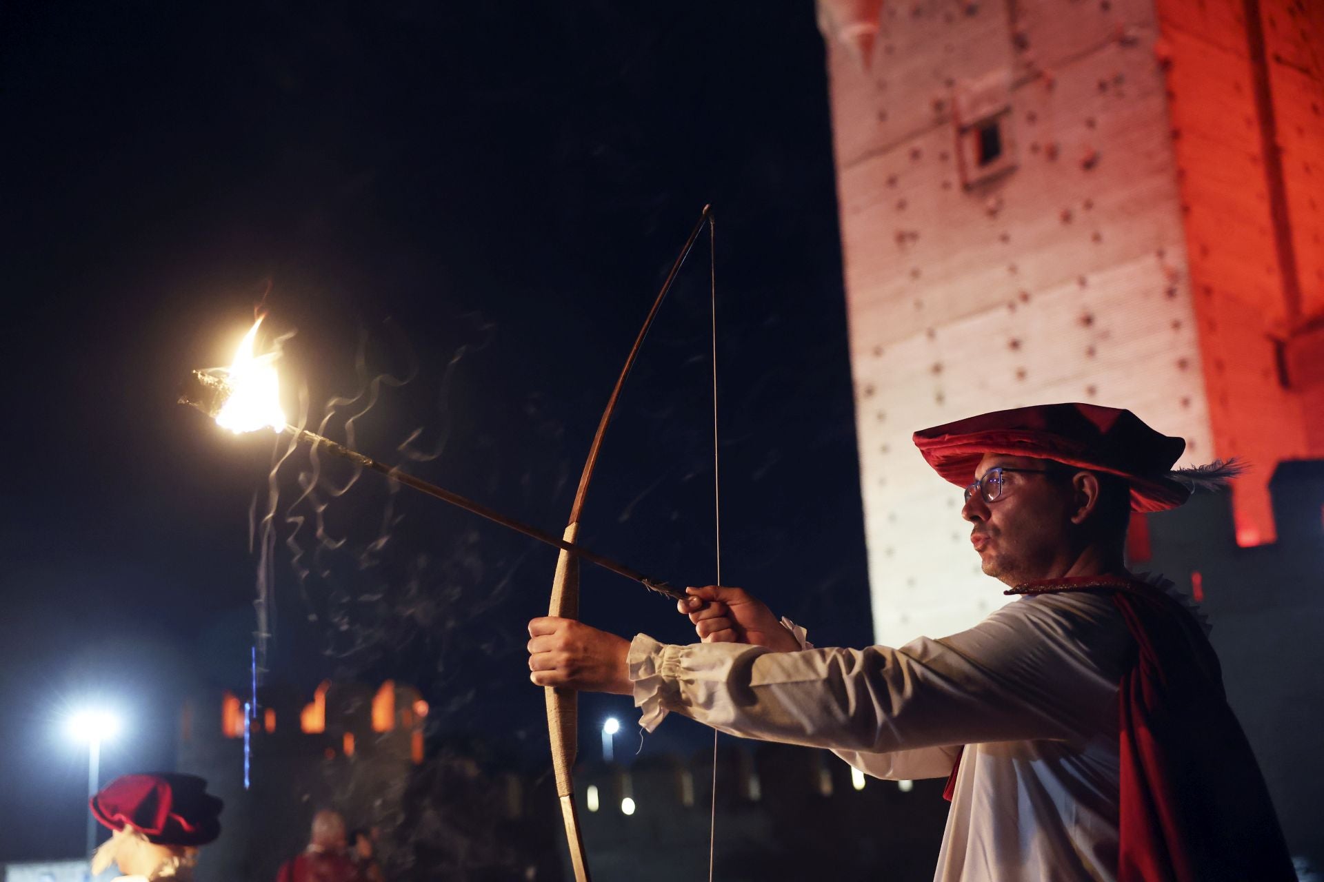 Recreación de la quema de Medina del Campo en la Semana Renacentista