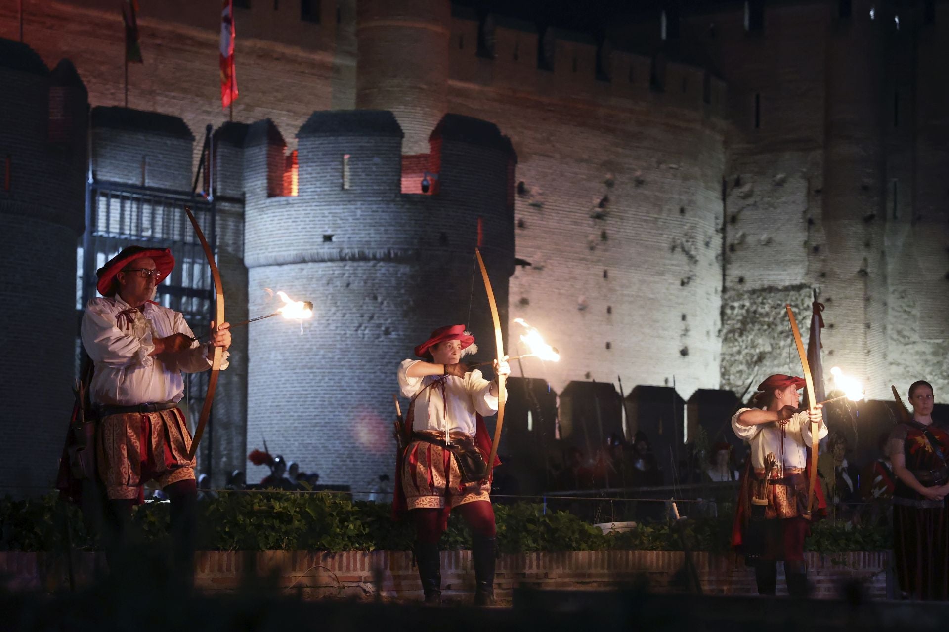 Recreación de la quema de Medina del Campo en la Semana Renacentista