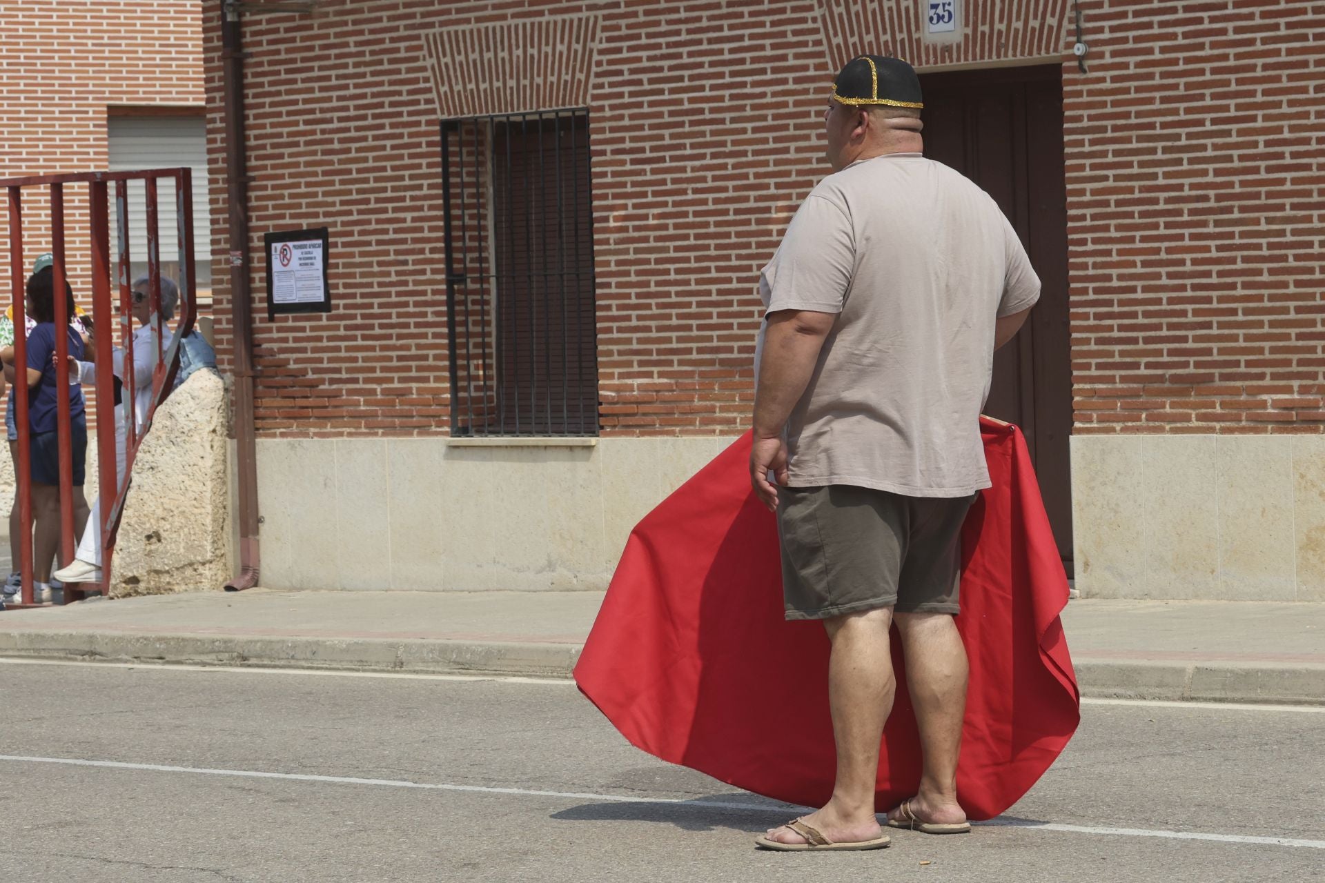Encierro del domingo en las fiestas de Rueda