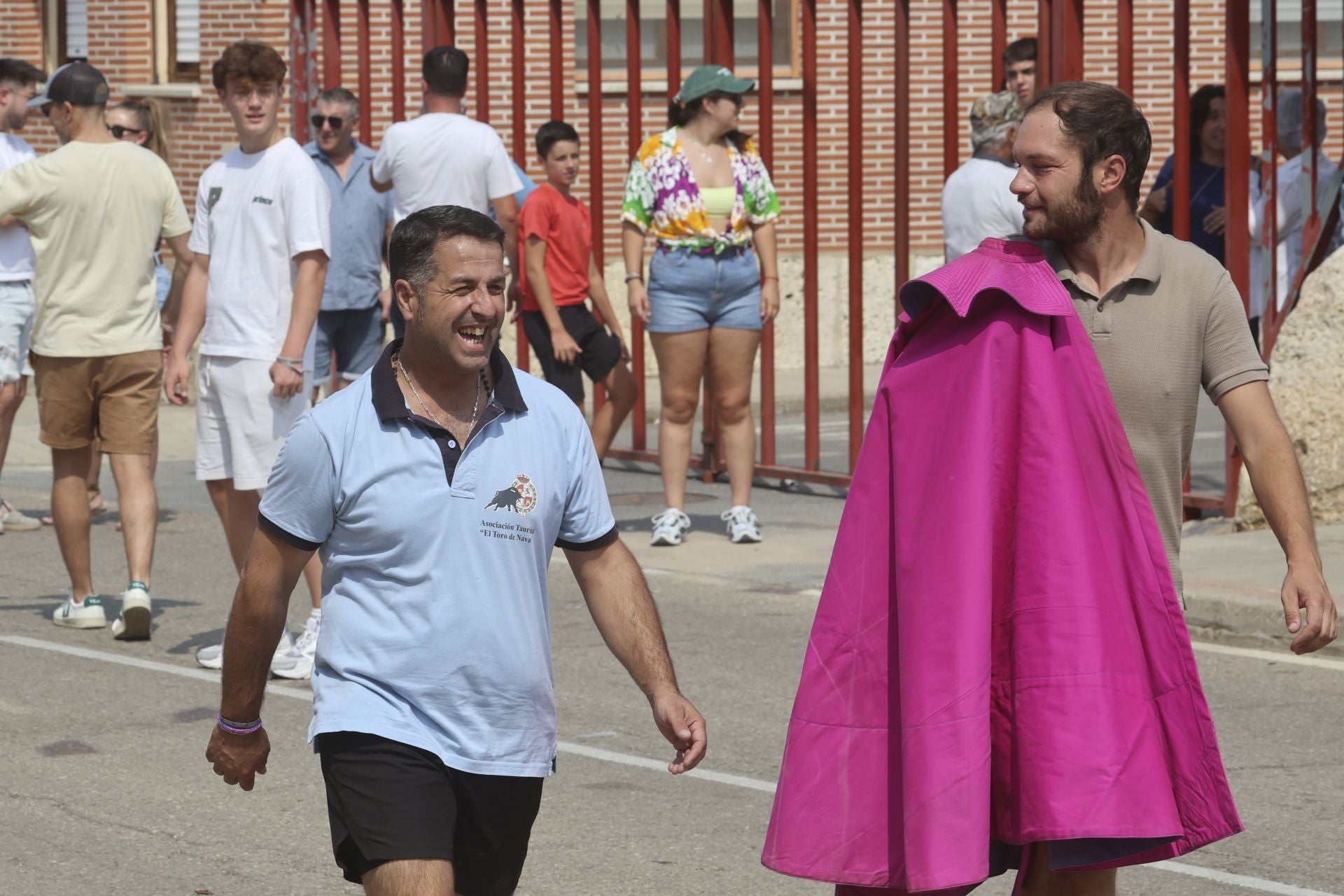 Encierro del domingo en las fiestas de Rueda