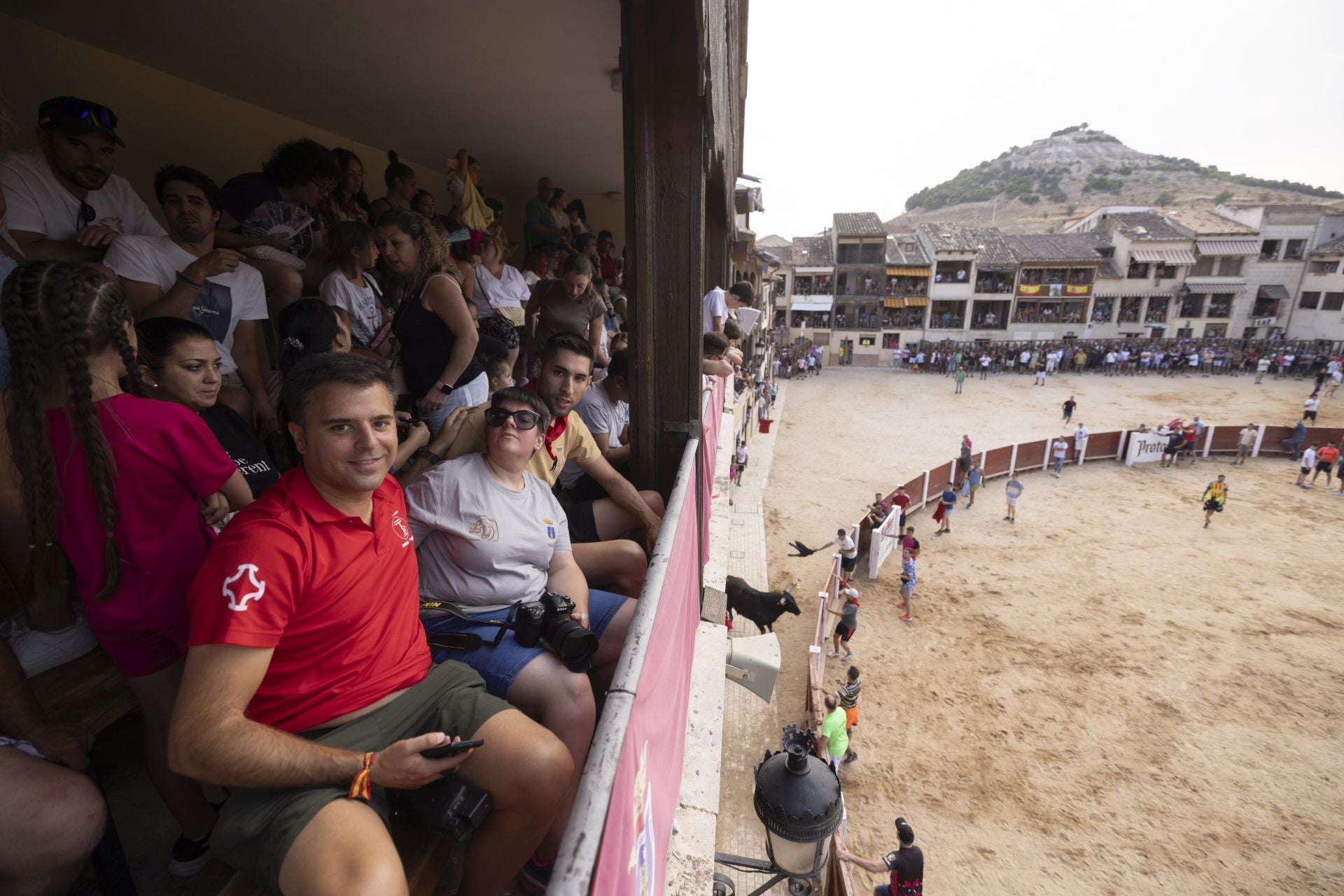 Encierro y capea del domingo en las fiestas de Peñafiel