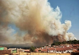 Incendio de El Payo en Salamanca.