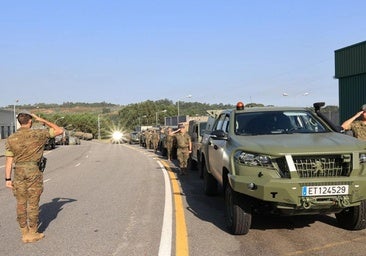 La Armada ya está en Salamanca para disuadir a los pirómanos y frenar los incendios