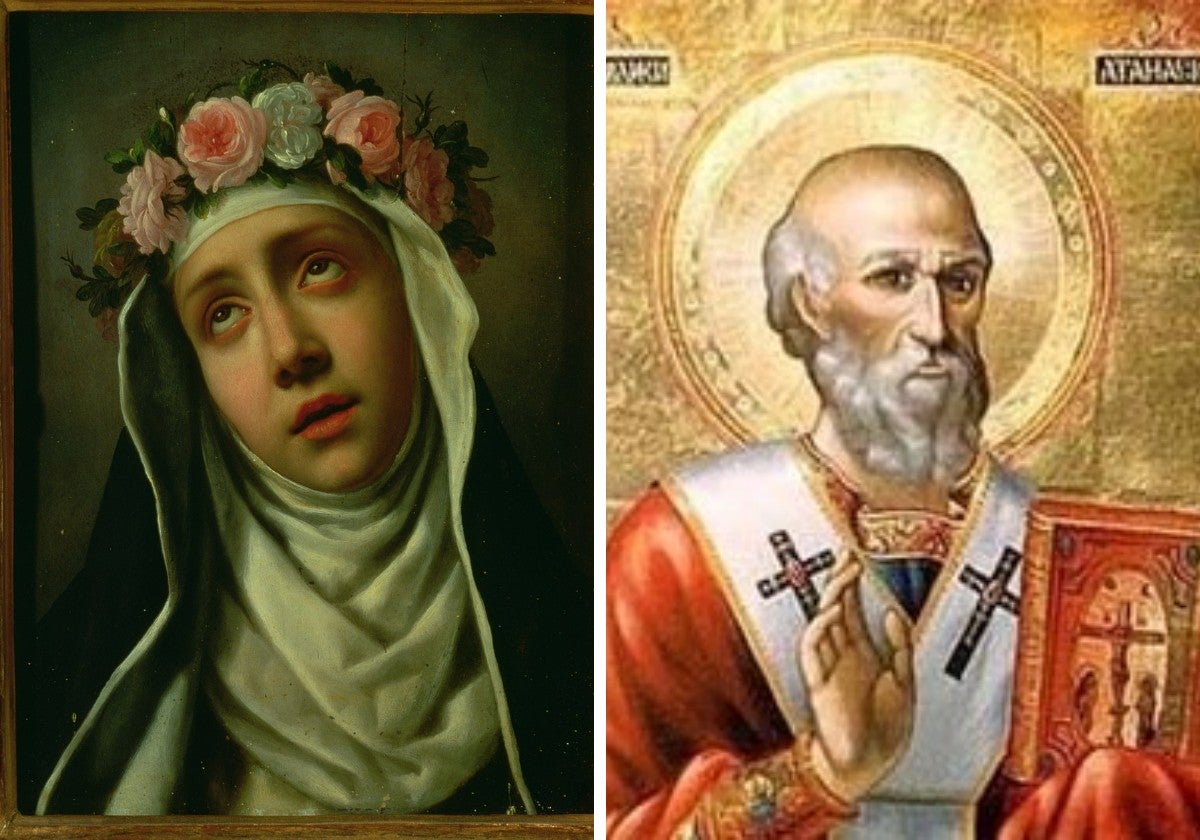 Santa Rosa de Lima y San Asterio de Egea.