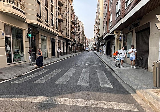 La reurbanización de la calle López Gómez, entre los proyectos que denuncia el PSOE.