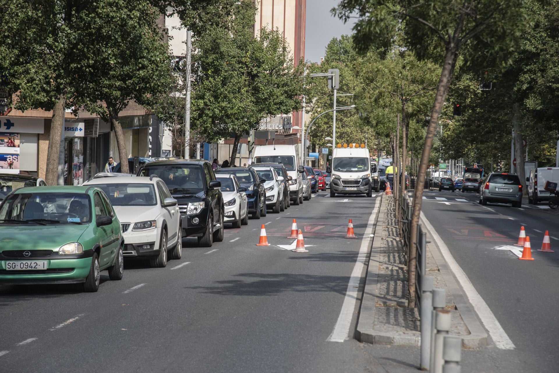 Jornada de atascos y calles cortadas en Segovia