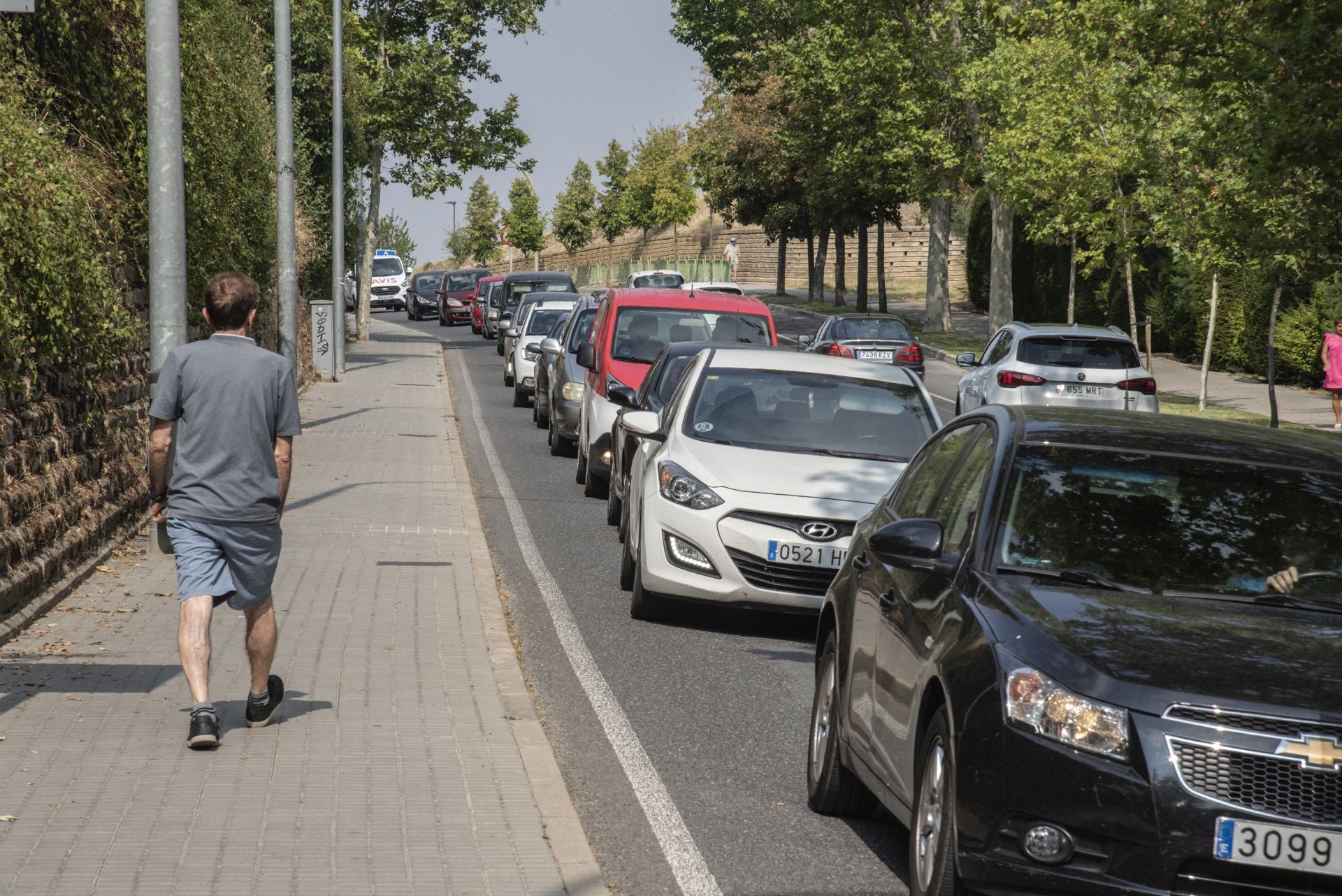 Jornada de atascos y calles cortadas en Segovia