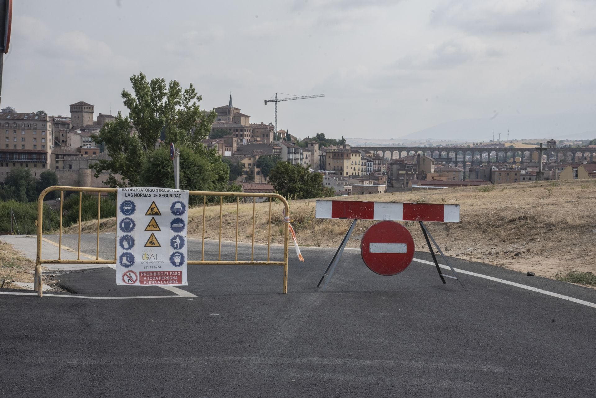 Jornada de atascos y calles cortadas en Segovia