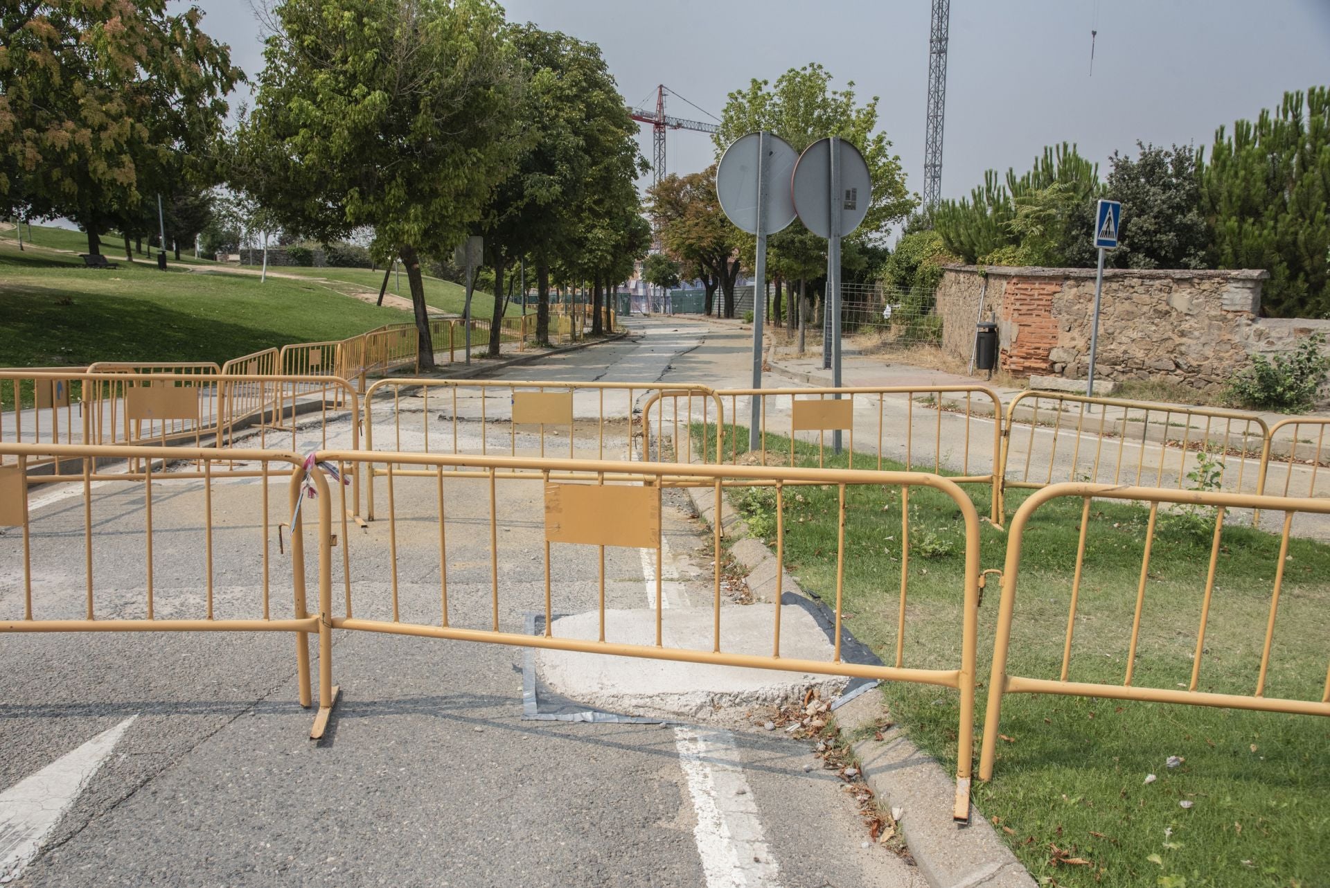 Jornada de atascos y calles cortadas en Segovia