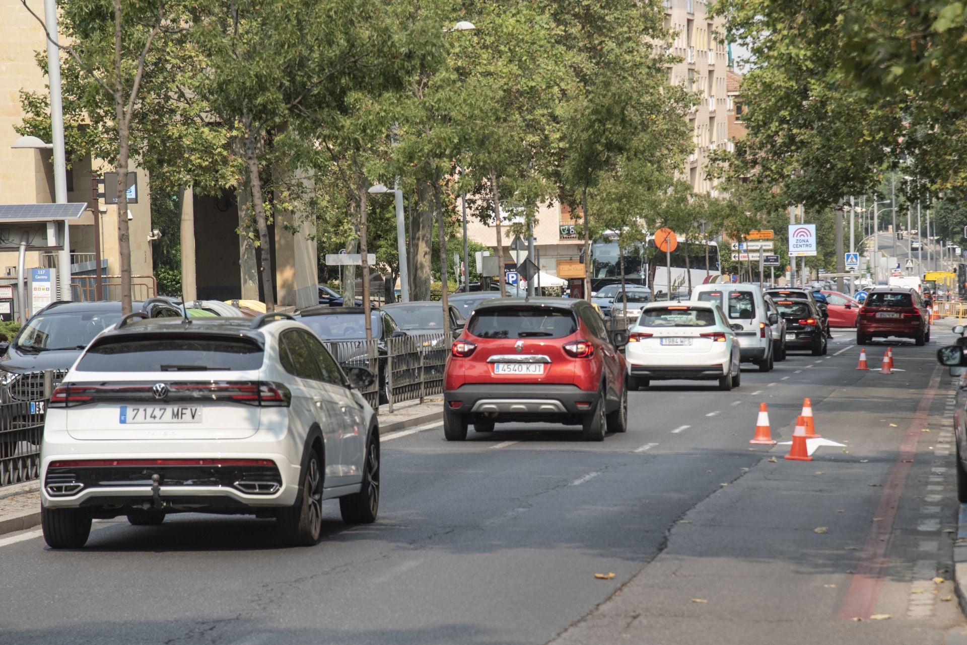 Jornada de atascos y calles cortadas en Segovia