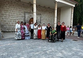 Grupo de sevillanas en Geria.