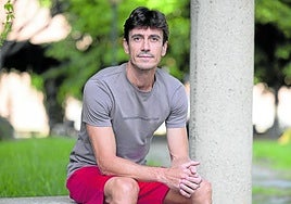 David Pérez, tras regresar de los incendios de Palencia.