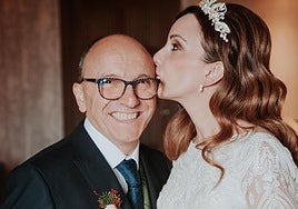 Jerónimo Rodríguez, Jero, en una foto el día de la boda de su hija.