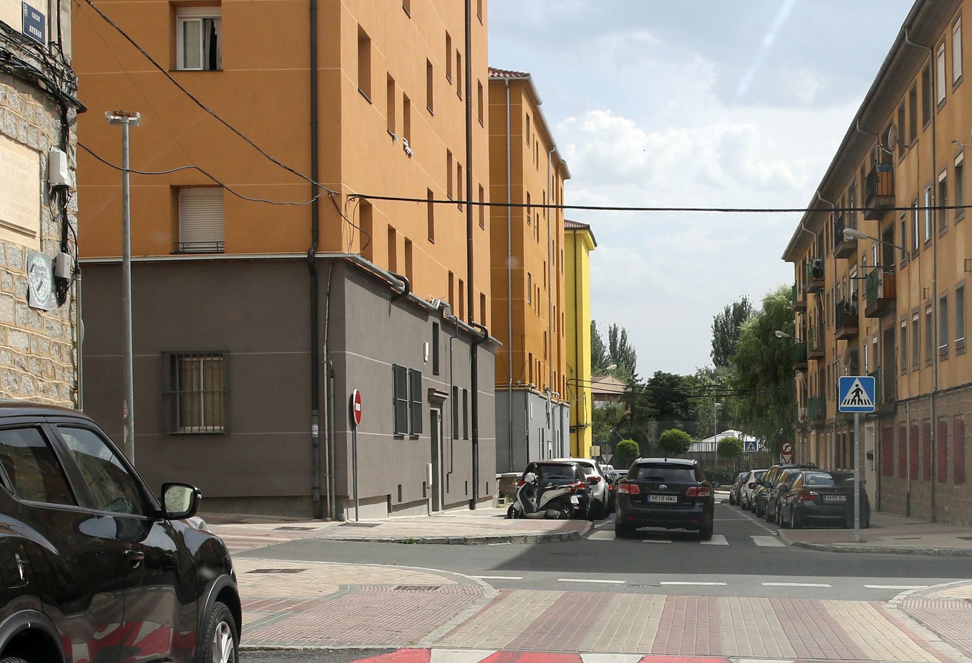 Cruce de las calles Atenas y París, en el barrio de San José.