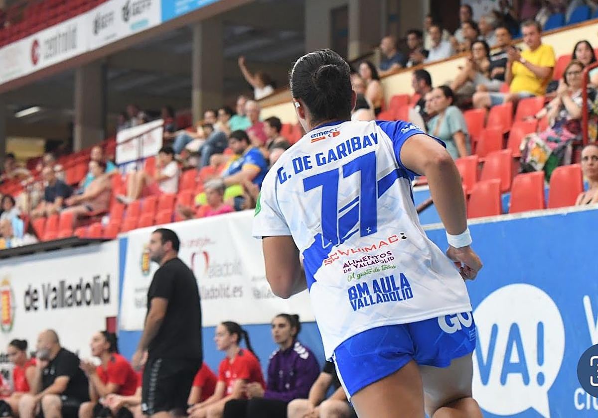 González de Garibay, en un partido con el Aula.