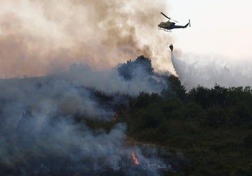 Un domingo «positivo» pese a los incendios de Molinaseca y Garaño: cinco fuegos bajan de peligrosidad