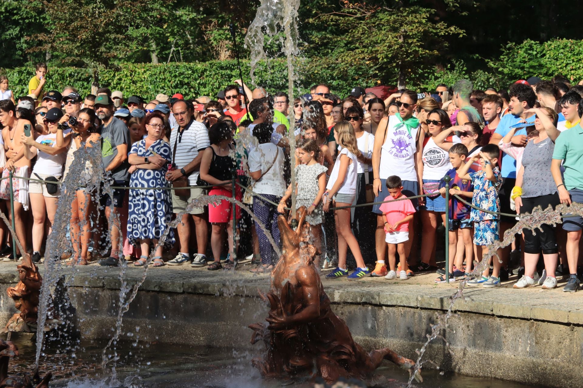 Las fuentes de La Granja, en imágenes