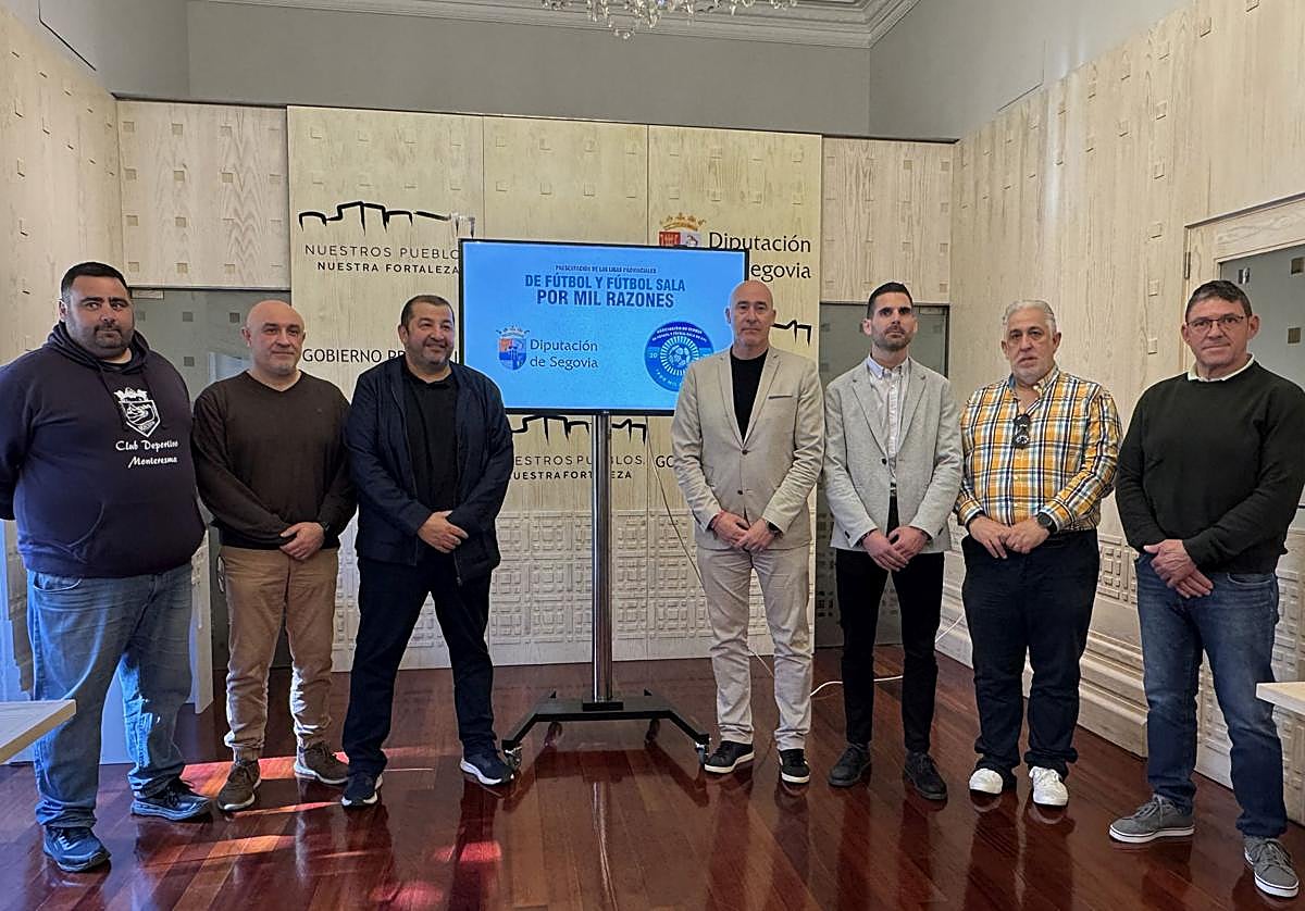 Asistentes a la presentación de la Superliga impulsada por la Diputación de Segovia el pasado mes de abril