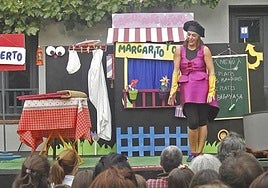 Espectáculo para toda la familia en la Casa Zorilla en fiestas pasadas.