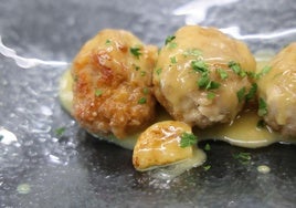 Albóndigas de conejo al ajillo, por el chef Laín Montes