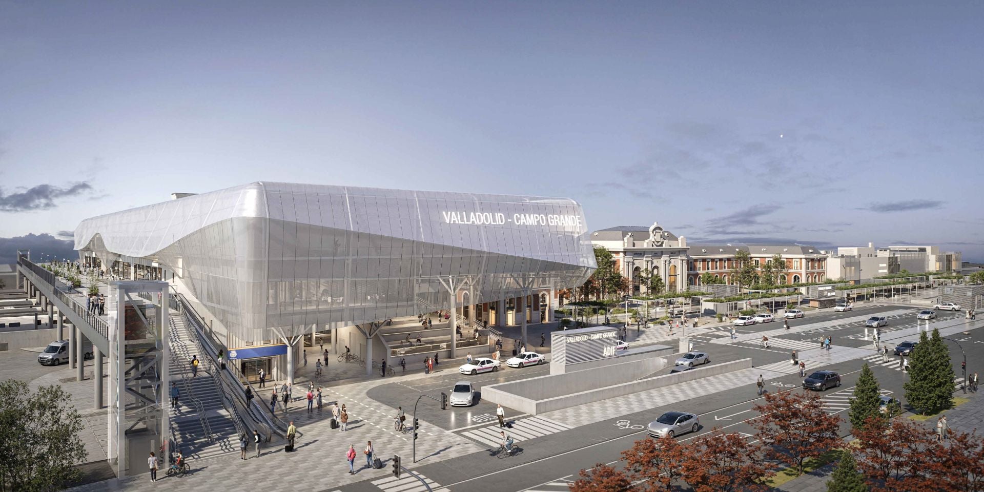 Los 43 meses de obra en la estación de tren comenzarán en octubre en la franja de Delicias