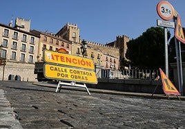 Tramo del paseo de Santo Domingo que permanecerá cortado dos meses.