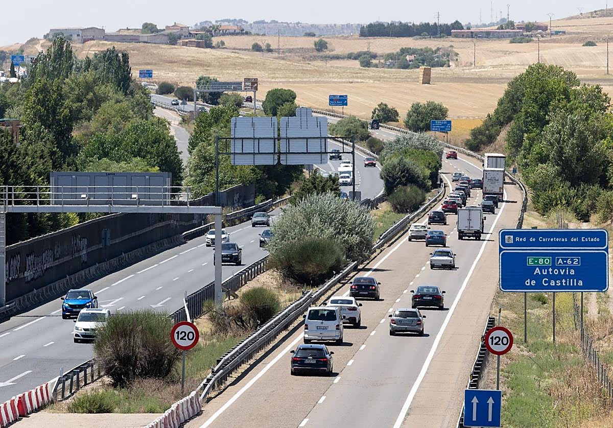 Estado de la A-62 durante la operación salida del principios de agosto.