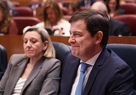 Mañueco, durante un pleno de las Cortes en el pasado curso político.