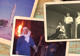 Collage con fotos antiguas de Mayorga