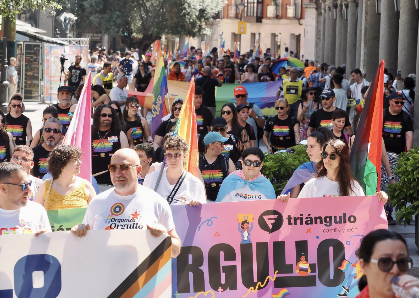 Manifestación en Valladolid por el día del Orgullo, el pasado 28 de mayo.