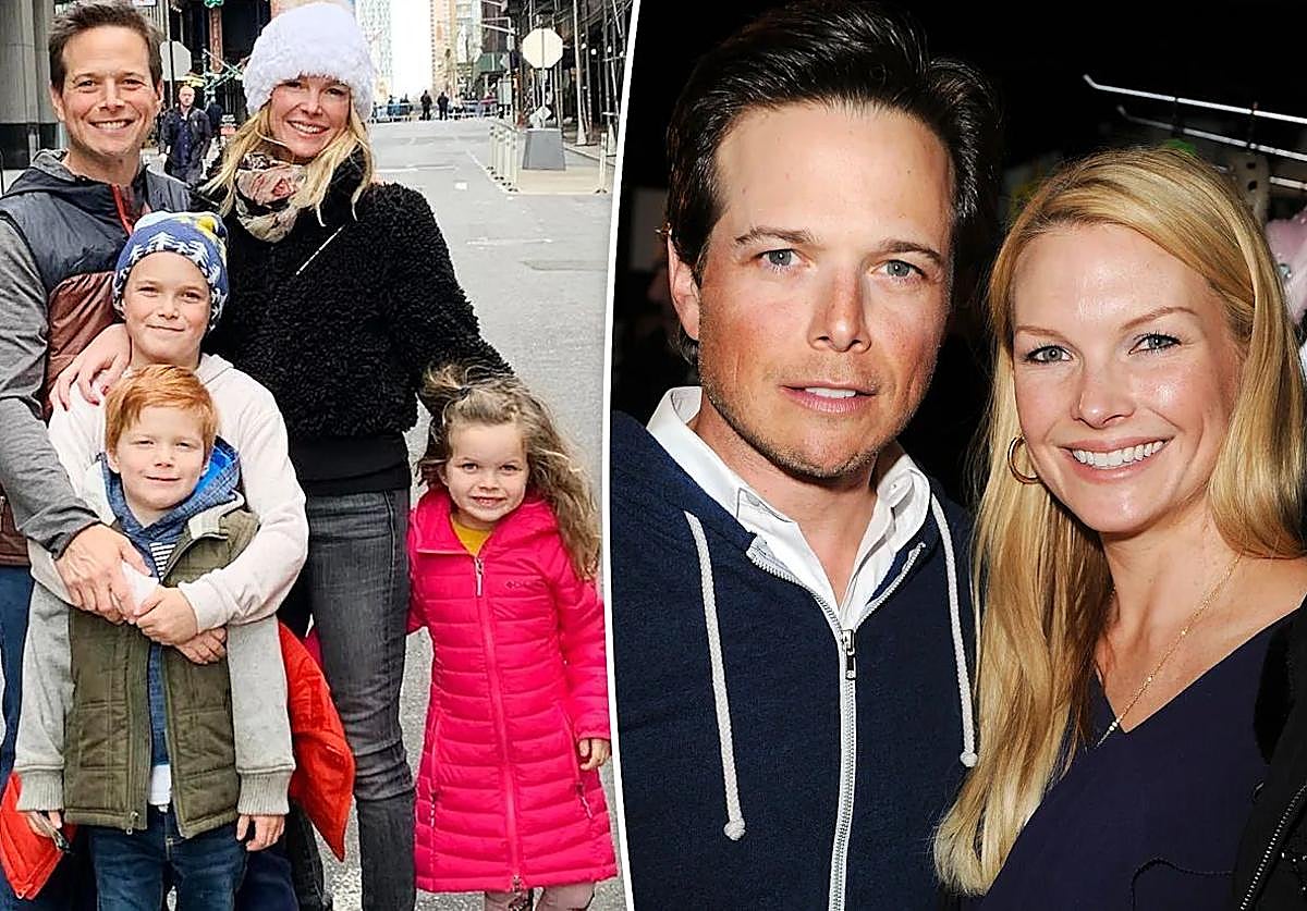 Kelley Wolf, junto con su exmarido y su familia, cuando estaba con el actor.