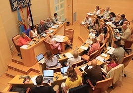 Pleno del Ayuntamiento de Segovia celebrado este viernes.