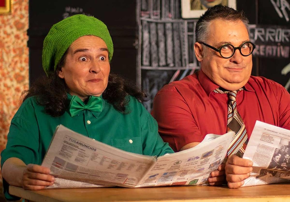 Mercedes Herrero y Patxi Vallés, en una escena de la obra.