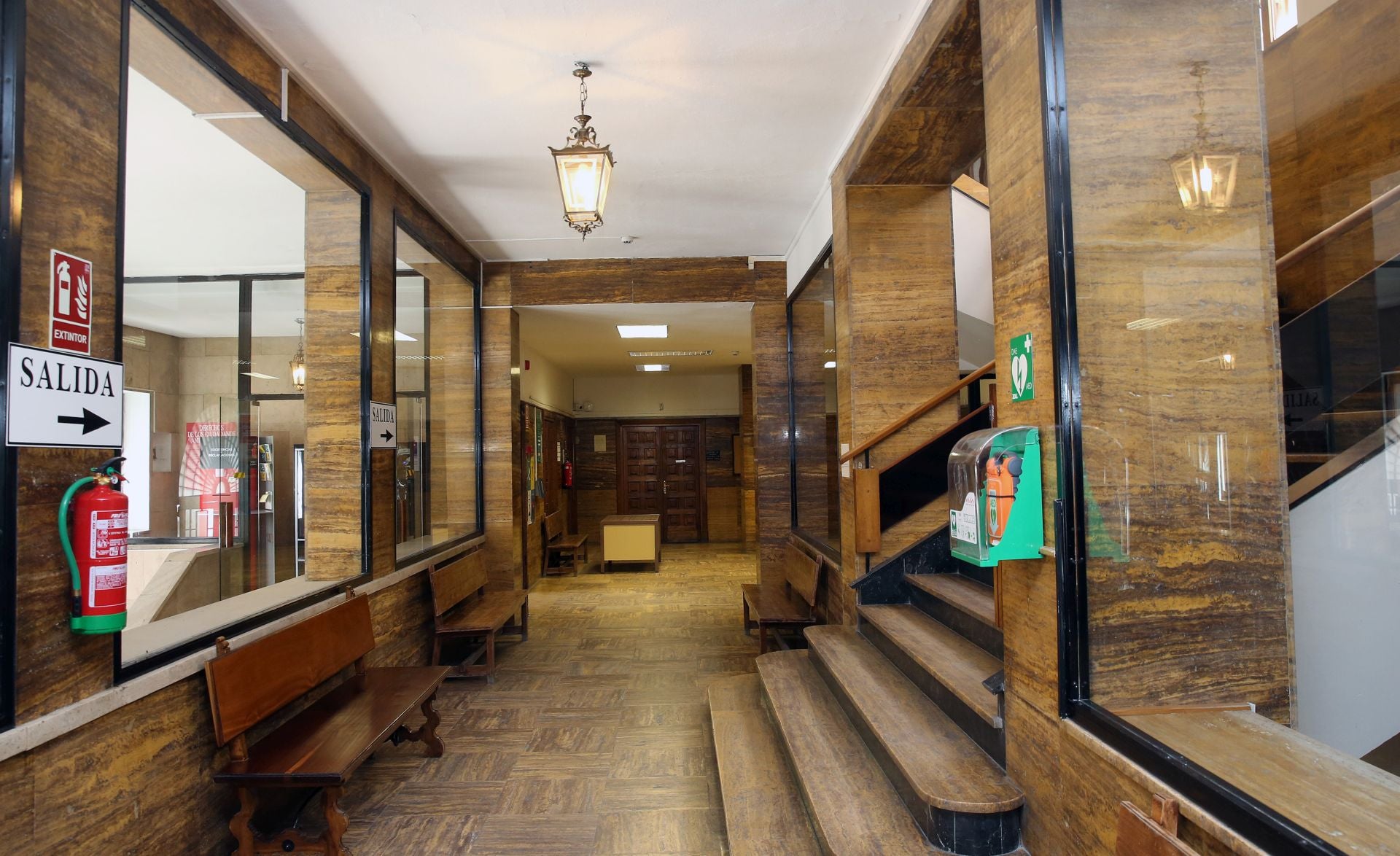 Pasillo de la Audiencia Provincial de Segovia.