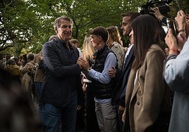 Feijóo, en la inauguración del curso político, ayer en Pontevedra.