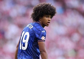 Peter Federico, durante un partido con el Getafe.