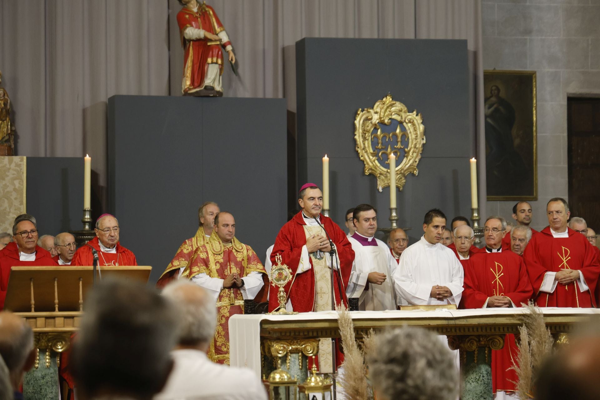 La Catedral de Palencia, a rebosar en la misa por San Antolín