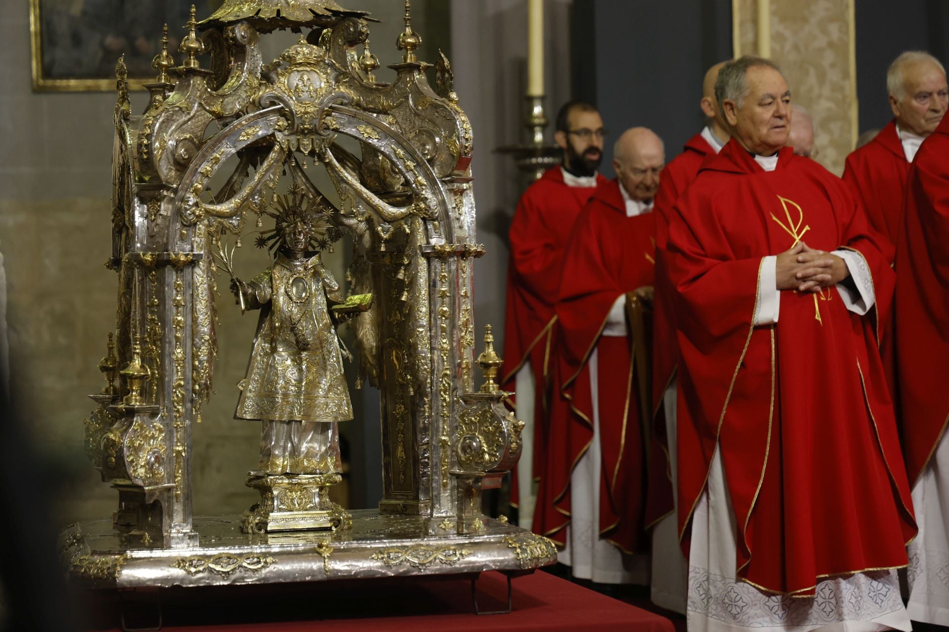 La Catedral de Palencia, a rebosar en la misa por San Antolín