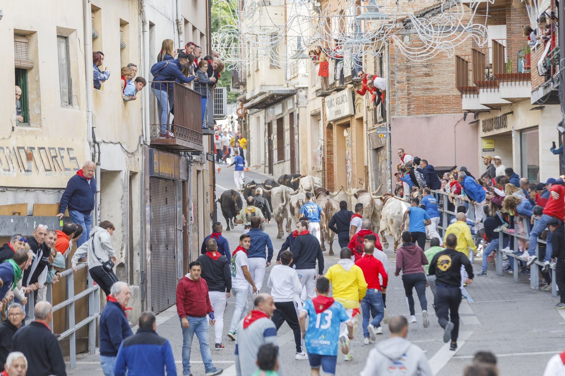 Fotos del tercer encierro de Cuéllar por las calles de la villa
