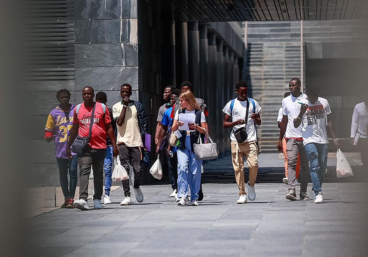 Centro de acogida a inmigrantes de Pozuelo.