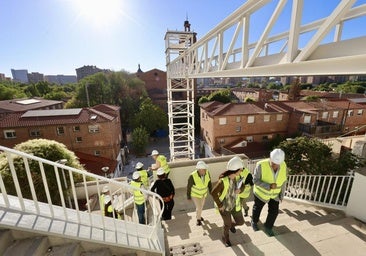 Girón avanza en la obra del ascensor para estrenarlo en diciembre