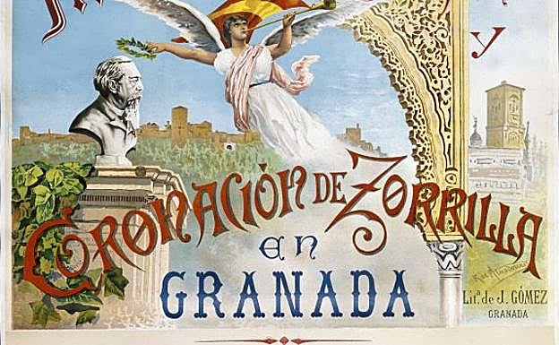 Programa de la Coronación de Zorrilla en Granada, en el marco de las fiestas del Corpus.