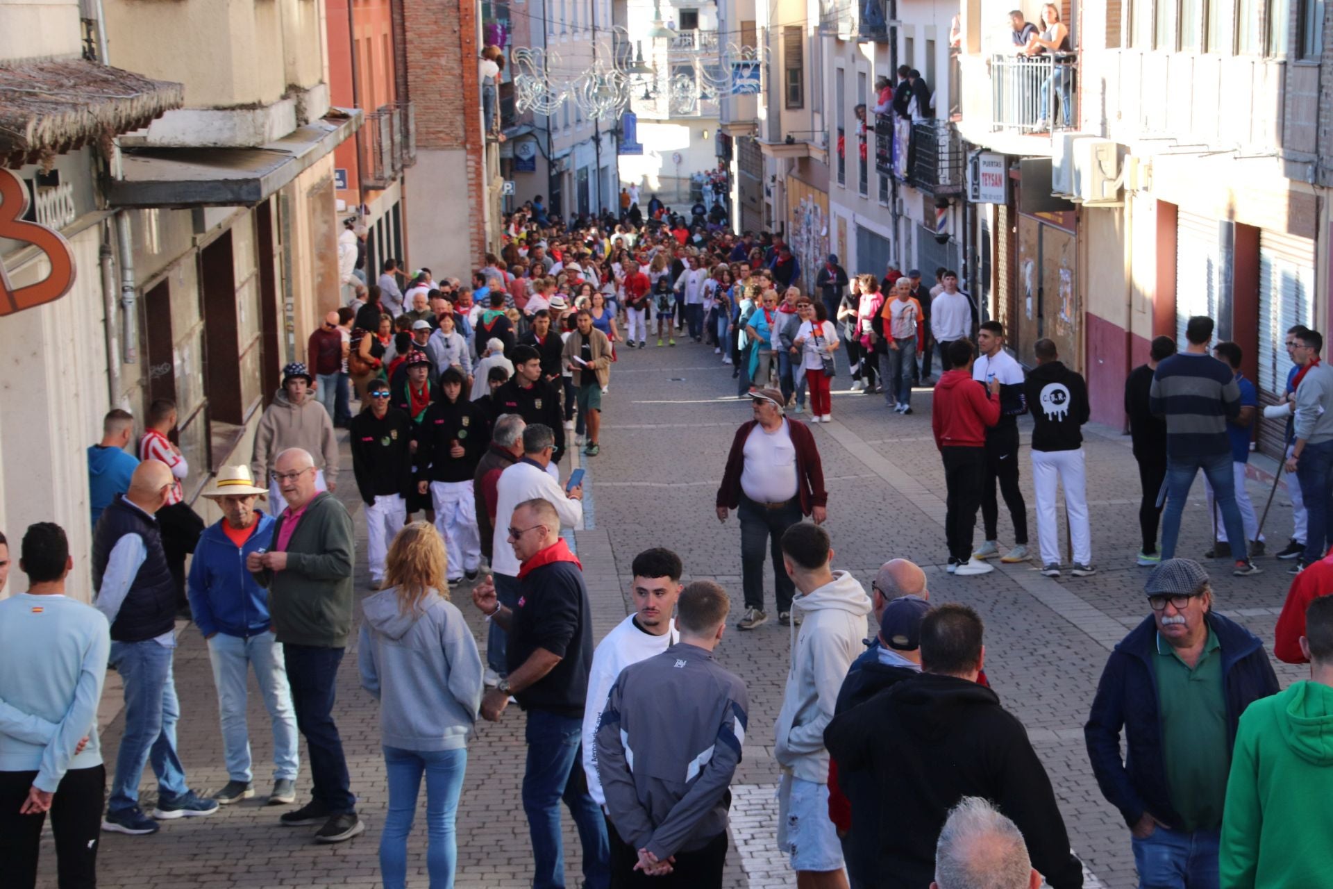 Fotos del ambiente en el cuarto encierro de Cuéllar