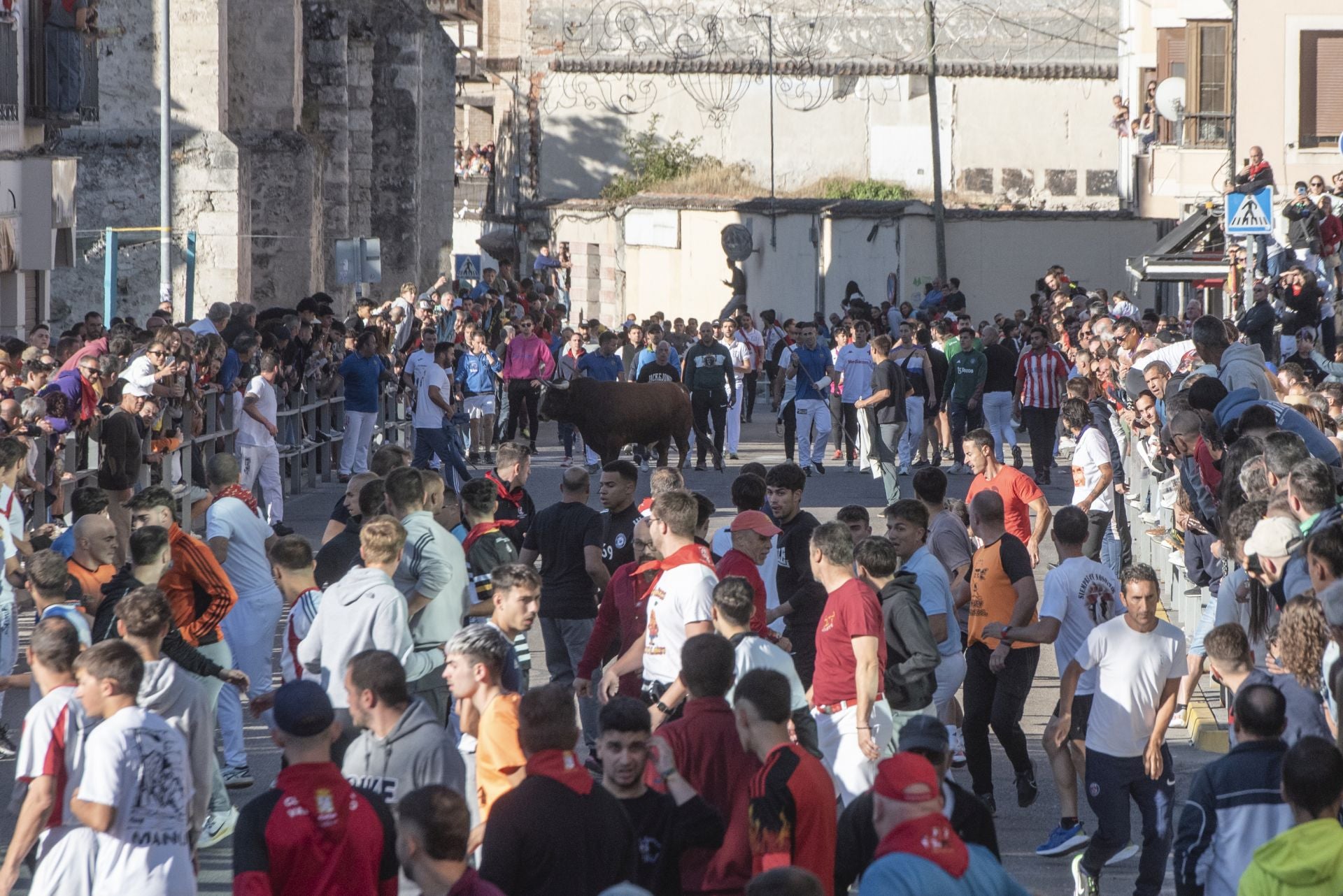 Fotos del cuarto encierro por las calles de Cuéllar