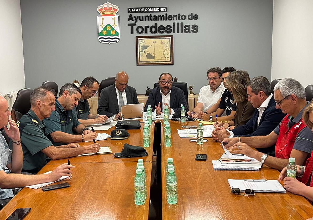 Junta Local de Seguridad celebrada este miércoles con motivo de las fiestas de Tordesillas.