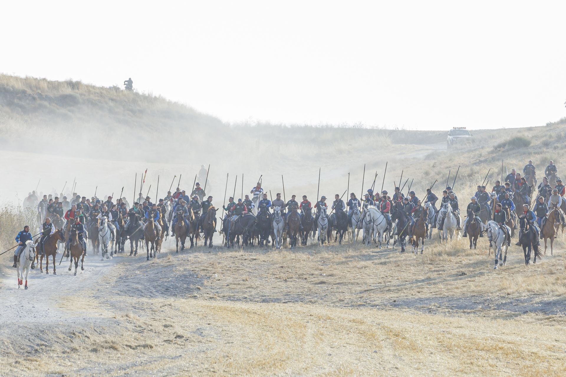 Fotografías del quinto encierro de Cuéllar en el campo