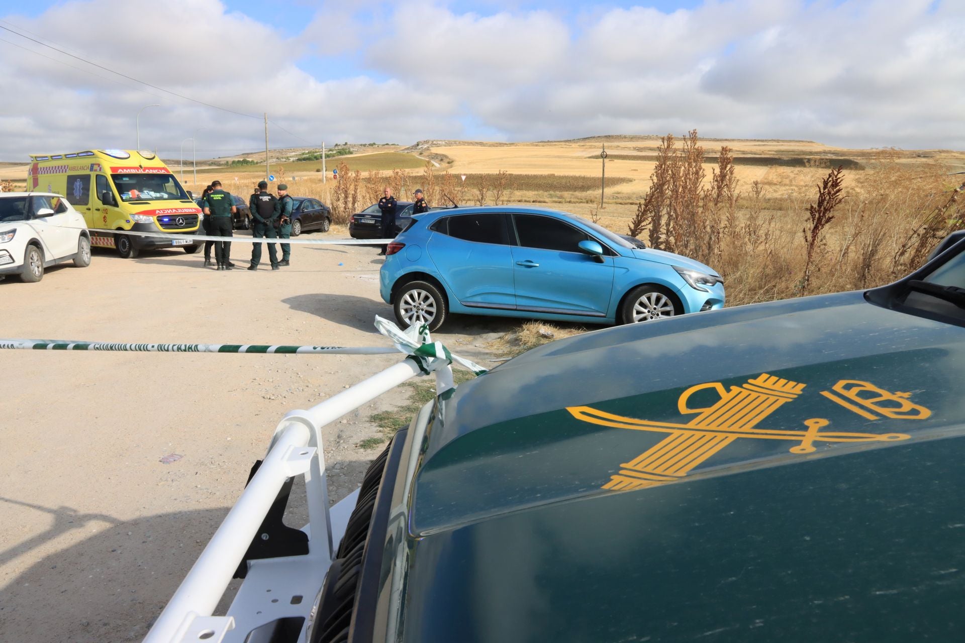 Fotografías de la investigación del caso de violencia de género en Cuéllar