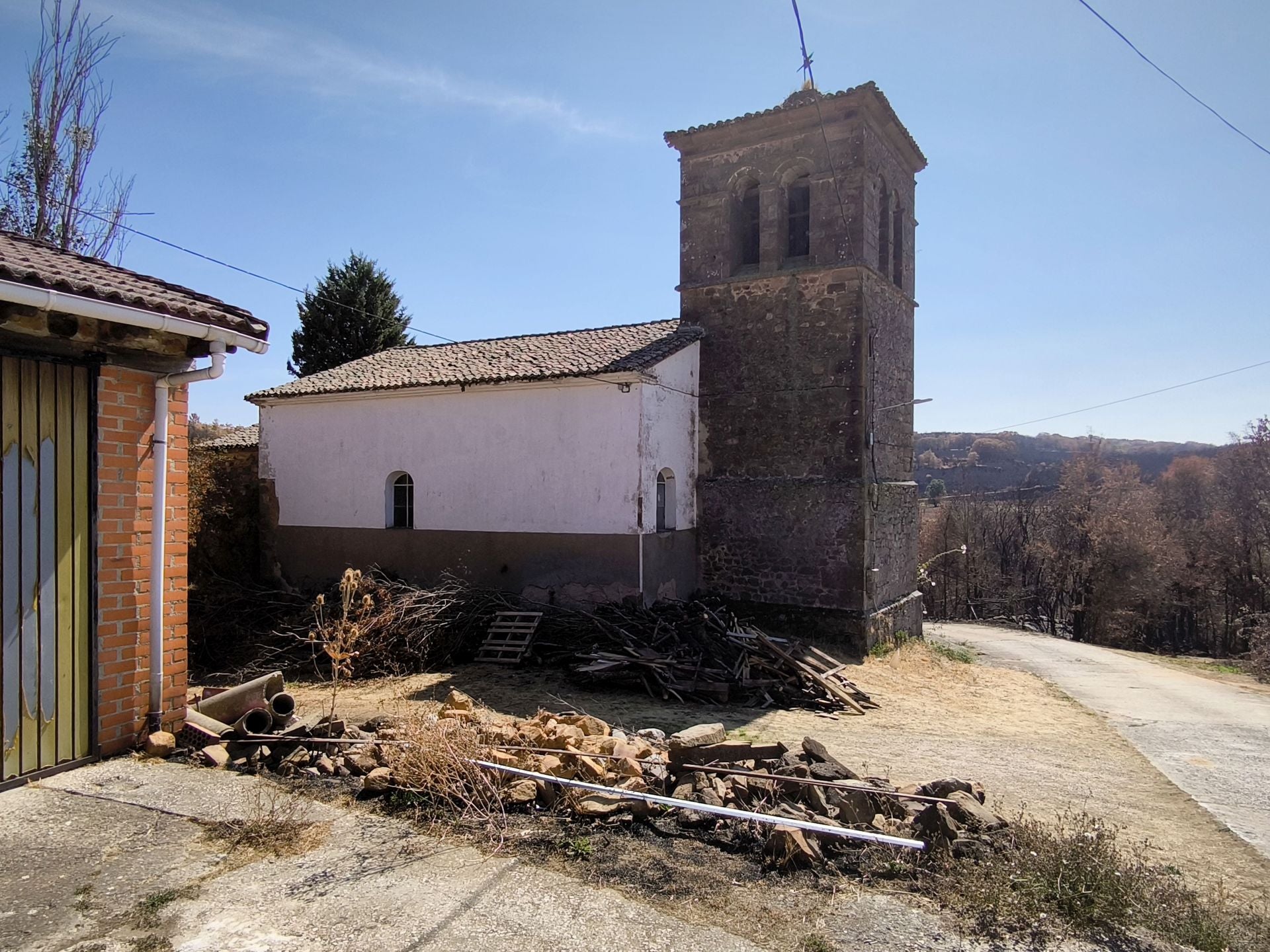 San Pedro de Cansoles avanza en su reconstrucción tras las llamas
