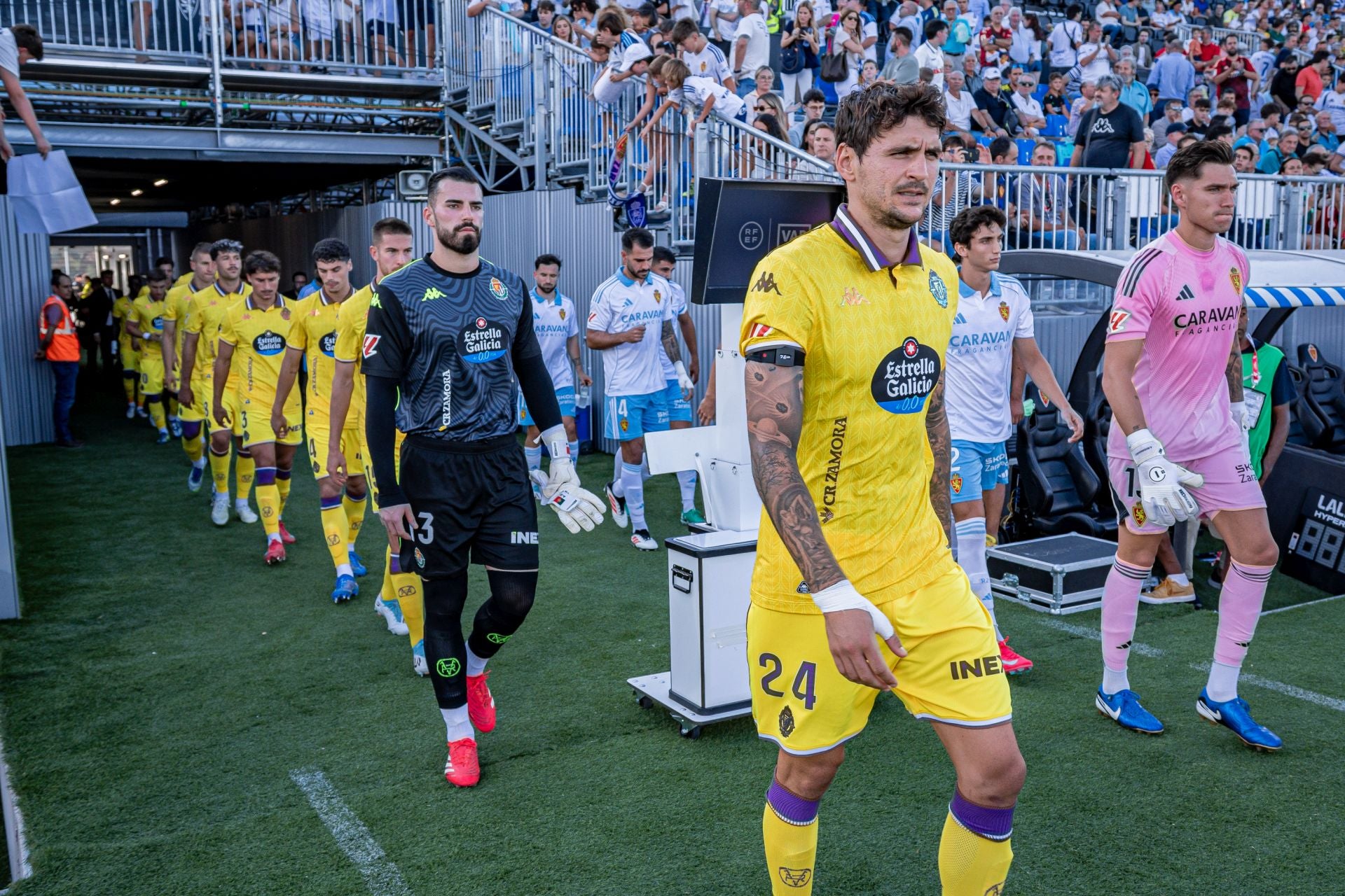 Las imágenes del partido del Real Valladolid en Zaragoza