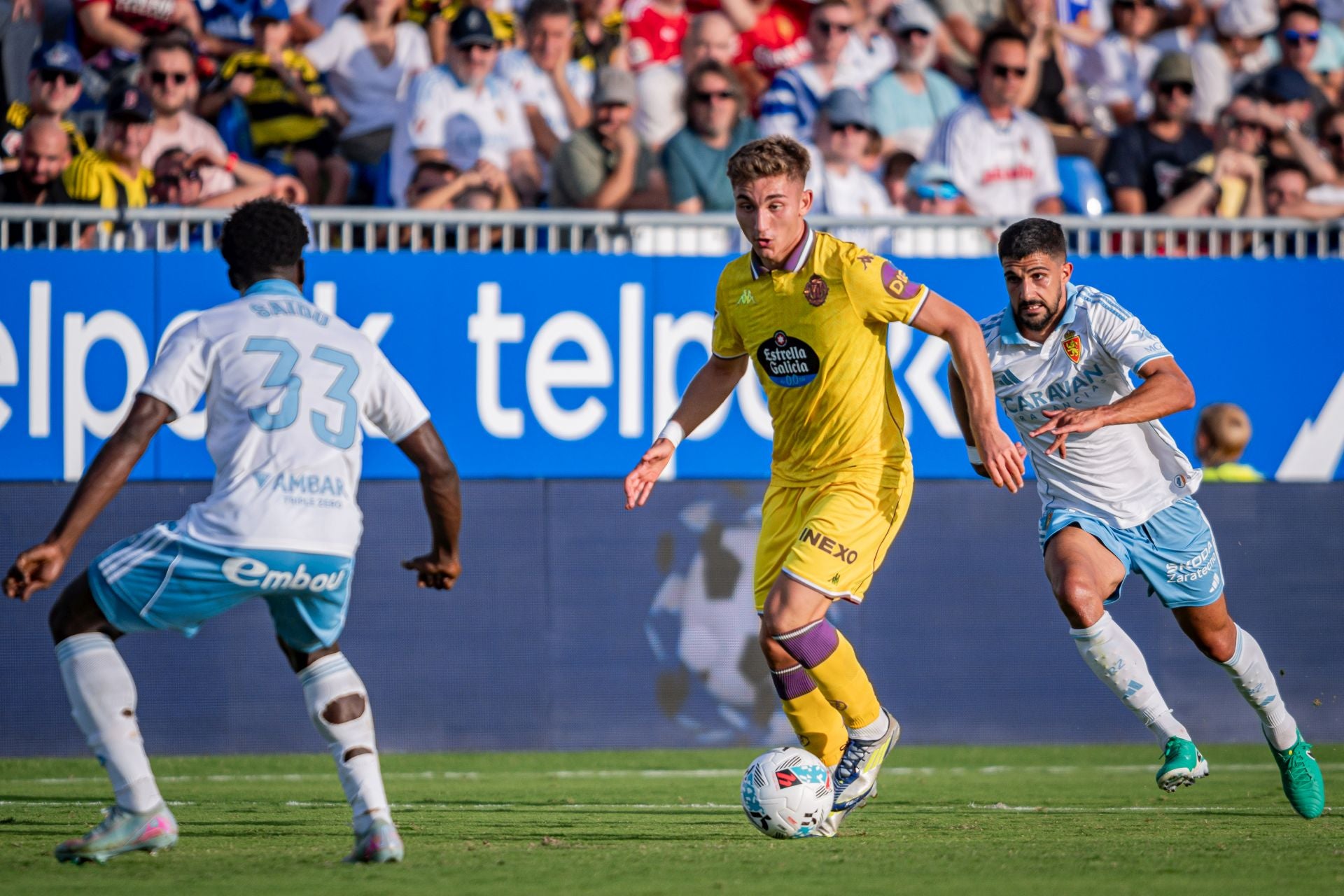 Las imágenes del partido del Real Valladolid en Zaragoza